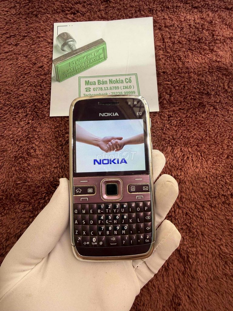 e72 tím made in finland châu âu zin. Mua bán Điện thoại tại Quận 10 Tp Hồ Chí Minh được đăng bởi Mua Bán Nokia Cổ hình 1