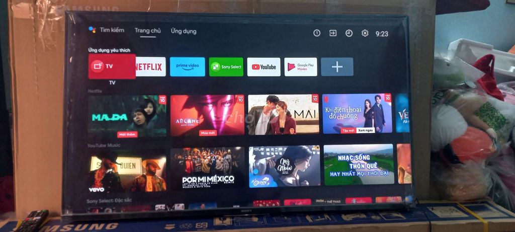 Android Tivi Sony 49inch 4K giọng nói, mẫu 2018