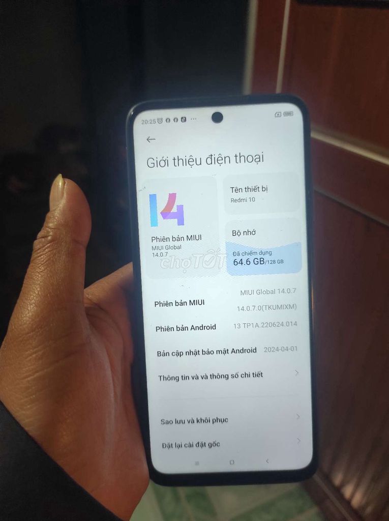 Xiaomi Redmi 10 128GB Đen. Mua bán Điện thoại tại Huyện Vụ Bản Nam Định được đăng bởi việc làm phổ thông việc làm không bằng cấp hình 1