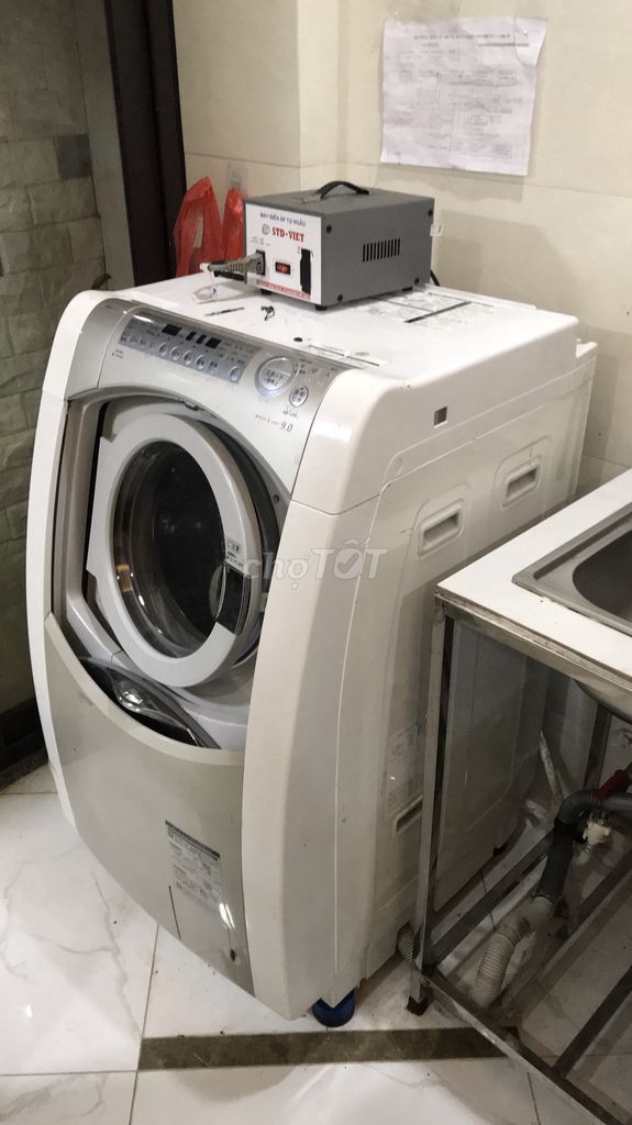 Máy giặt sấy Sharp nội địa lồng  ngang