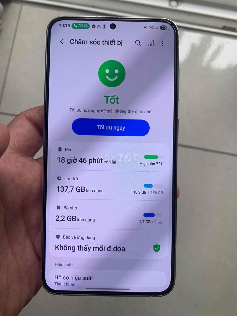 Samsung S23 Plus 256GB Trắng Đã sử dụng. Mua bán Điện thoại tại Thành phố Hạ Long Quảng Ninh được đăng bởi Hải Nguyễn hình 1