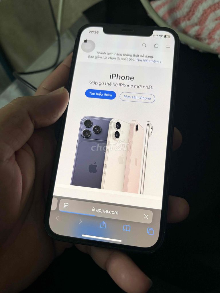 Apple iPhone 12 64G Đen quốc tế zin. Mua bán Điện thoại tại Huyện Châu Thành Bến Tre được đăng bởi Nhanh hình 1