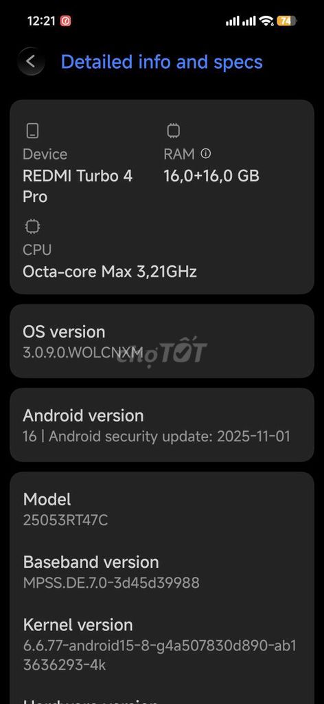Xiaomi Redmi Turbo 4 Pro 16GB/256GB. Mua bán Điện thoại tại Huyện Trực Ninh Nam Định được đăng bởi khanh ngân 1909 hình 1