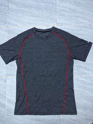 Áo thun Nike Japan basic đen sọc đỏ form M