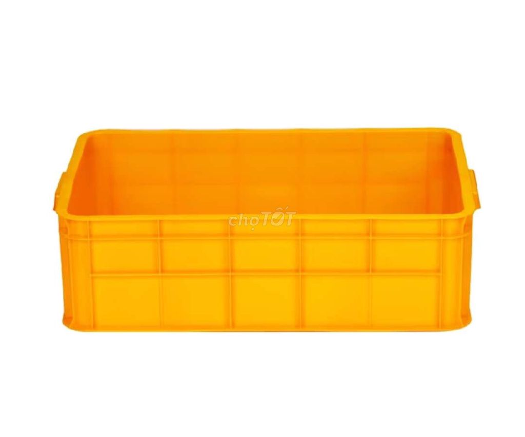 Thùng nhựa Vàng có nắp 60x40x20 cm. Mua bán Đồ chuyên dụng, Giống nuôi trồng tại Huyện Cần Giuộc Long An được đăng bởi Chi Chi hình 1