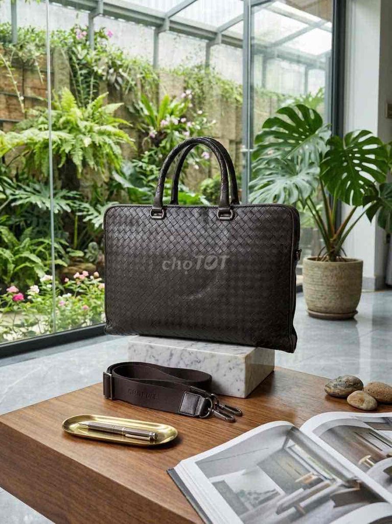Cặp da Nâu Unisex 39x29x7. Mua bán Túi xách tại Huyện Nhà Bè Tp Hồ Chí Minh được đăng bởi túi xách nam nữ đồ si da thật hình 1