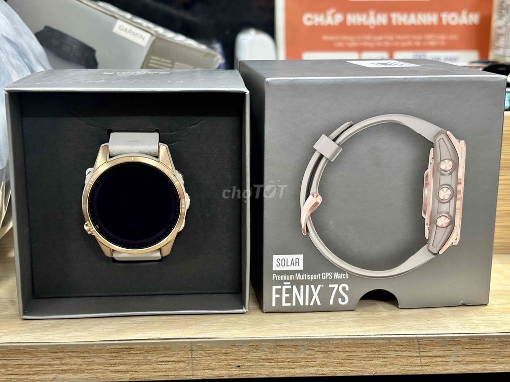 Gaảmin Fenix 7s sapphire solar fullbox