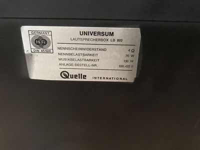 Loa Universum made in Đức .