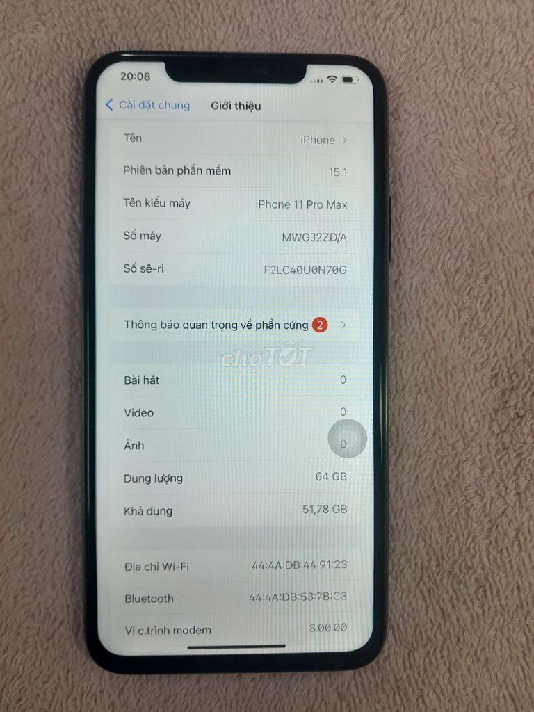 Iphone 11 promax (hoặc cần mua iphone). Mua bán Điện thoại tại Quận Bình Thạnh Tp Hồ Chí Minh được đăng bởi Tran Quoc Tuan hình 1