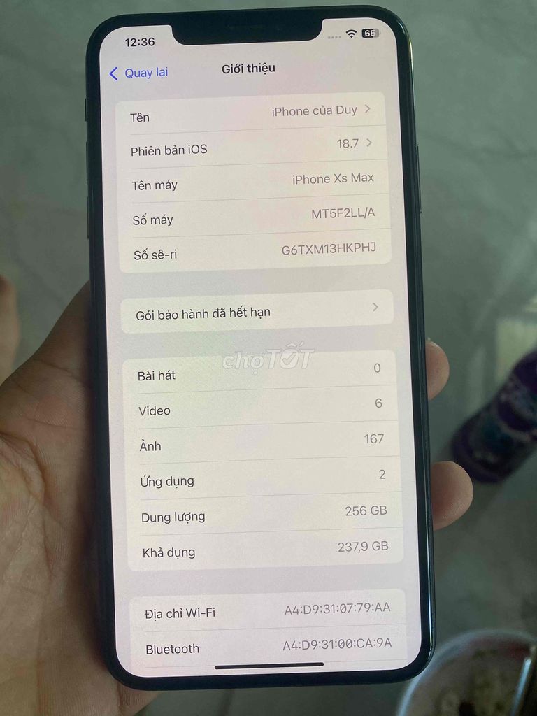 iPhone XS Max 256GB Đen Bản Quốc Tế. Mua bán Điện thoại tại Thành phố Nha Trang Khánh Hòa được đăng bởi Duy Nguyễn hình 1
