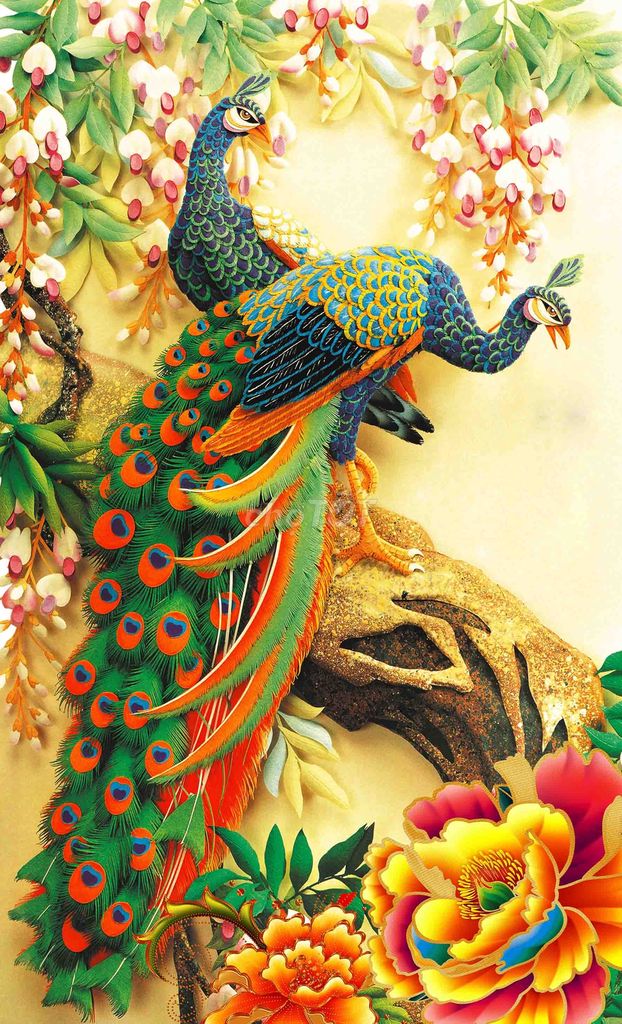 Gạch ốp tường phòng khách chim công 3d. Mua bán Đồ chuyên dụng, Giống nuôi trồng tại Thành phố Điện Biên Phủ Điện Biên được đăng bởi PhuongLoanshop hình 4