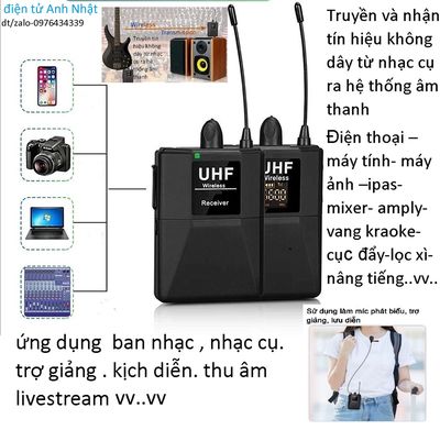 Bộ nhận và phát -THU ÂM-livestream không dây. Mua bán Tivi, Âm thanh tại Quận Hà Đông Hà Nội được đăng bởi Nhat Vu