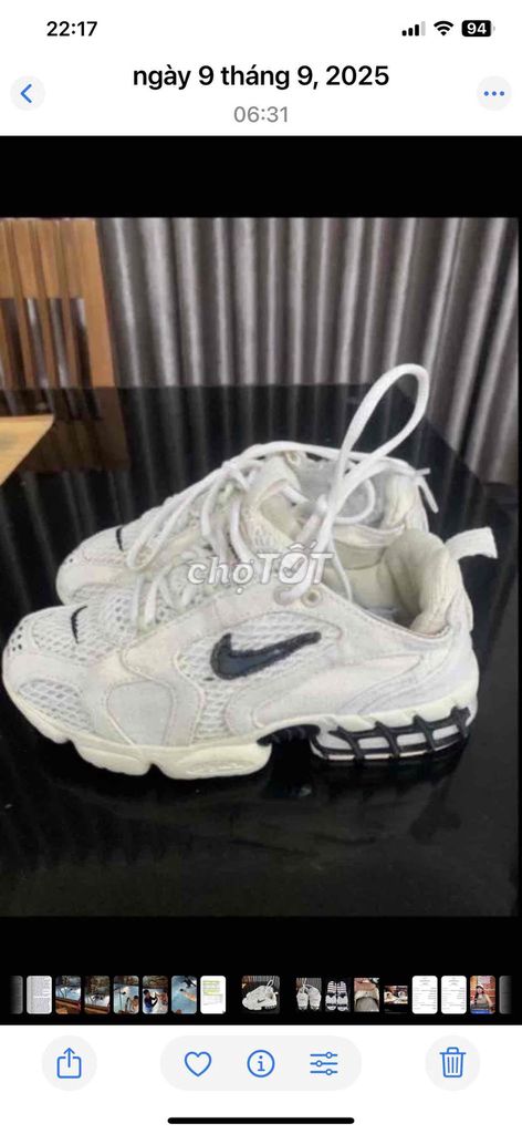 Giày thể thao Nike Unisex Trắng size 38. Mua bán Giày dép tại Quận Sơn Trà Đà Nẵng được đăng bởi phuong anh hình 1