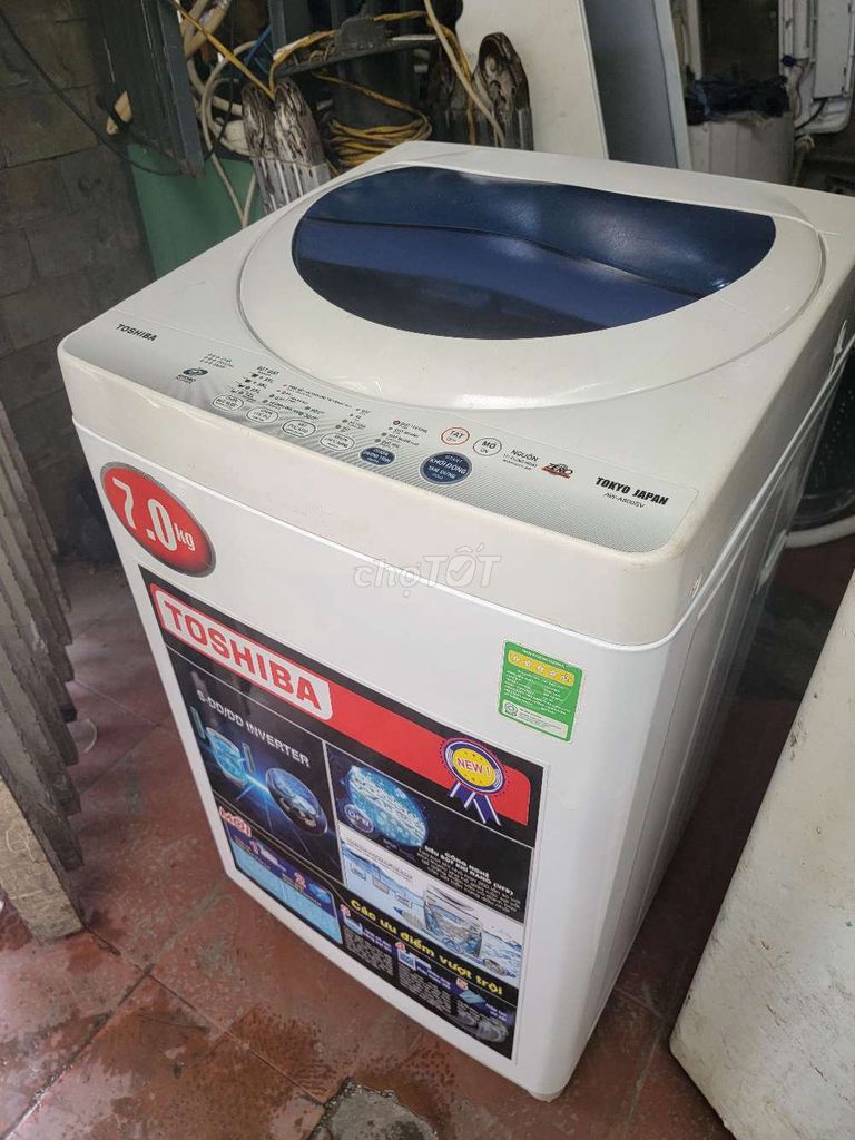 Máy giặt Toshiba 7kg như mới free ship ✅