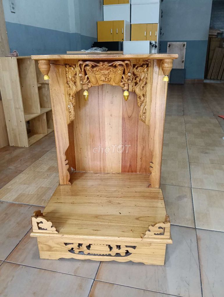 Bàn thờ Thần Tài gỗ 50x60x50cm. Mua bán Nội thất, đồ gia dụng khác tại Quận Gò Vấp Tp Hồ Chí Minh được đăng bởi Phương Thảo  hình 1