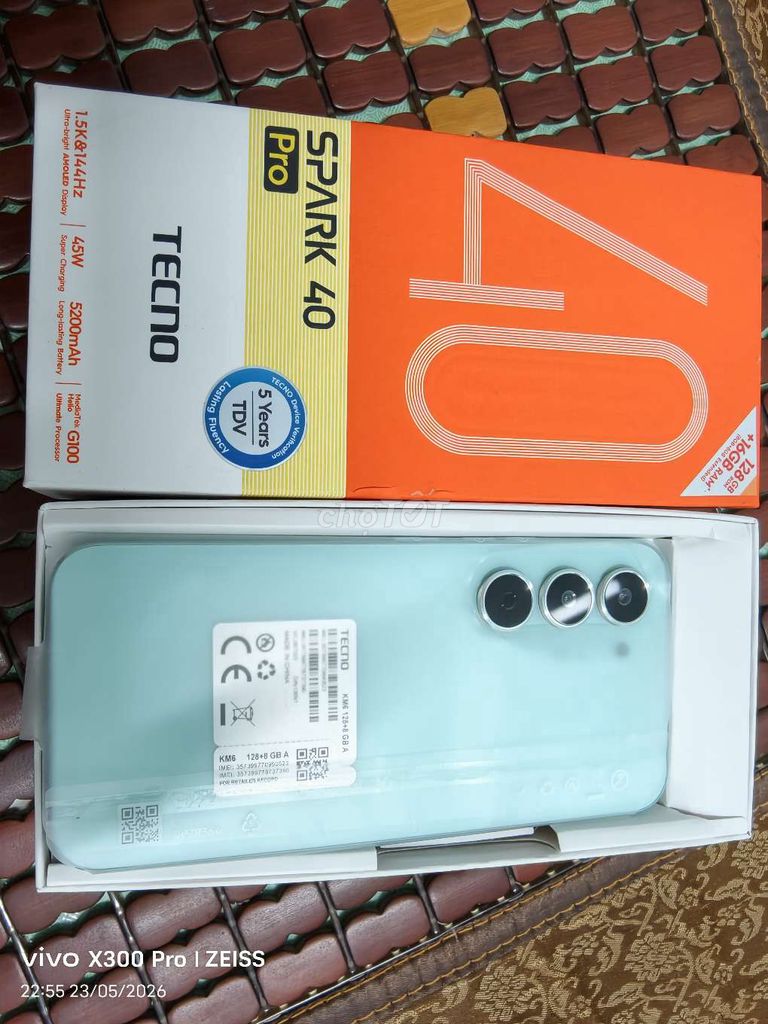 Tecno Spark 40 Pro 128GB chính hãng. Mua bán Điện thoại tại Thành phố Bến Tre Bến Tre được đăng bởi Lê Trường hình 1