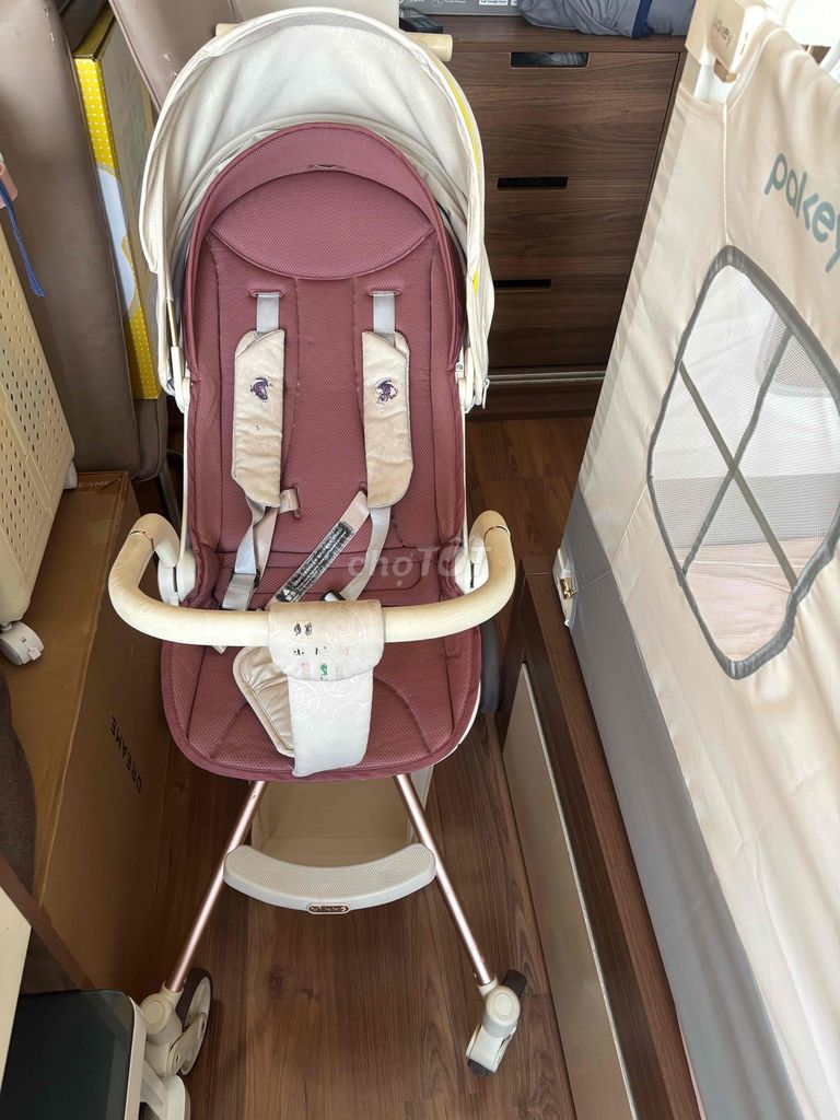 Xe đẩy Viing Pass Hồng Trắng. Mua bán Mẹ và bé tại Thành phố Thủ Đức Tp Hồ Chí Minh được đăng bởi Thu Hà hình 1