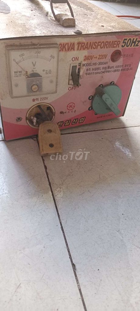 Biến áp 3kva hàn quốc