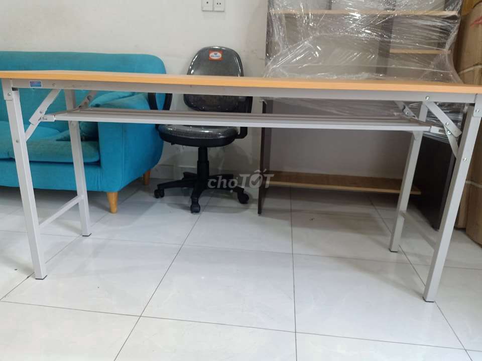Bàn gấp gọn Xuân Hoà khung thép Vàng gỗ. Mua bán Bàn ghế tại Huyện Đức Hòa Long An được đăng bởi Hoai Nguyen hình 1