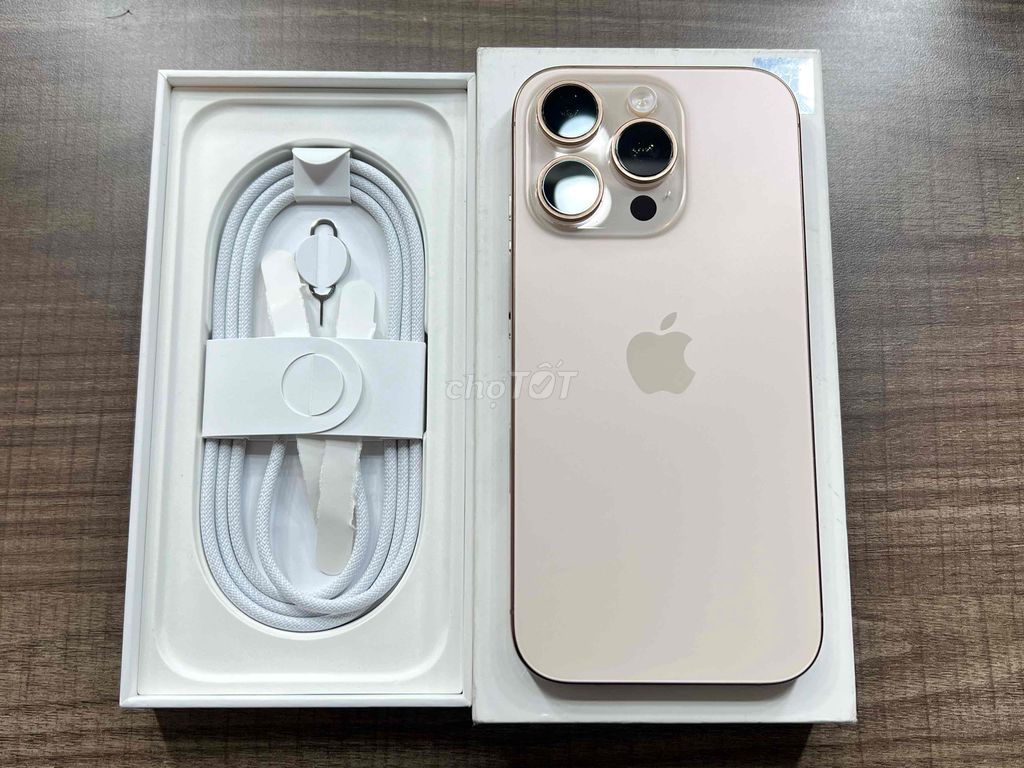 Iphone 16 Pro 128GB Gold VN fullbox sim VL new 99%. Mua bán Điện thoại tại Quận 10 Tp Hồ Chí Minh được đăng bởi RiOshop hình 1