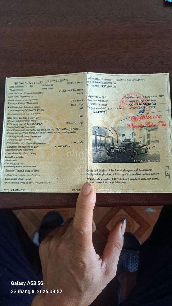 Chiếc Chevrolet Aveo 154 2008 - 250000 km. Mua bán Ô tô tại Huyện Thường Xuân Thanh Hóa được đăng bởi quân thu hình 15