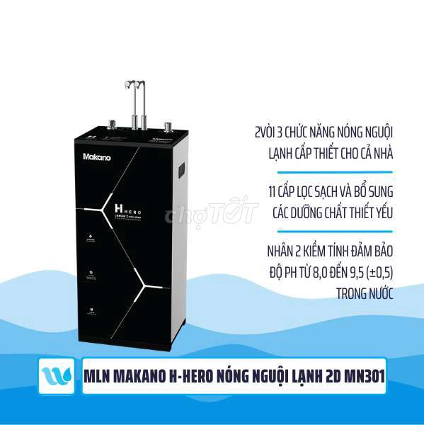 Máy lọc nước nóng ngội lạnh Makano MN301