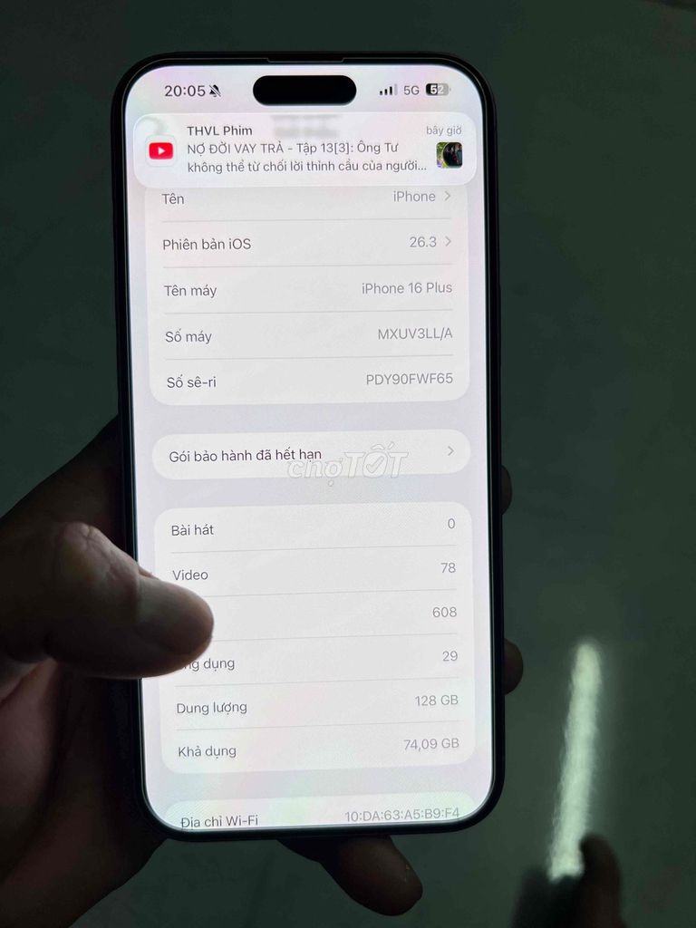 Apple iPhone 16 Plus 128GB Tím. Mua bán Điện thoại tại Quận Ngũ Hành Sơn Đà Nẵng được đăng bởi hung hình 1