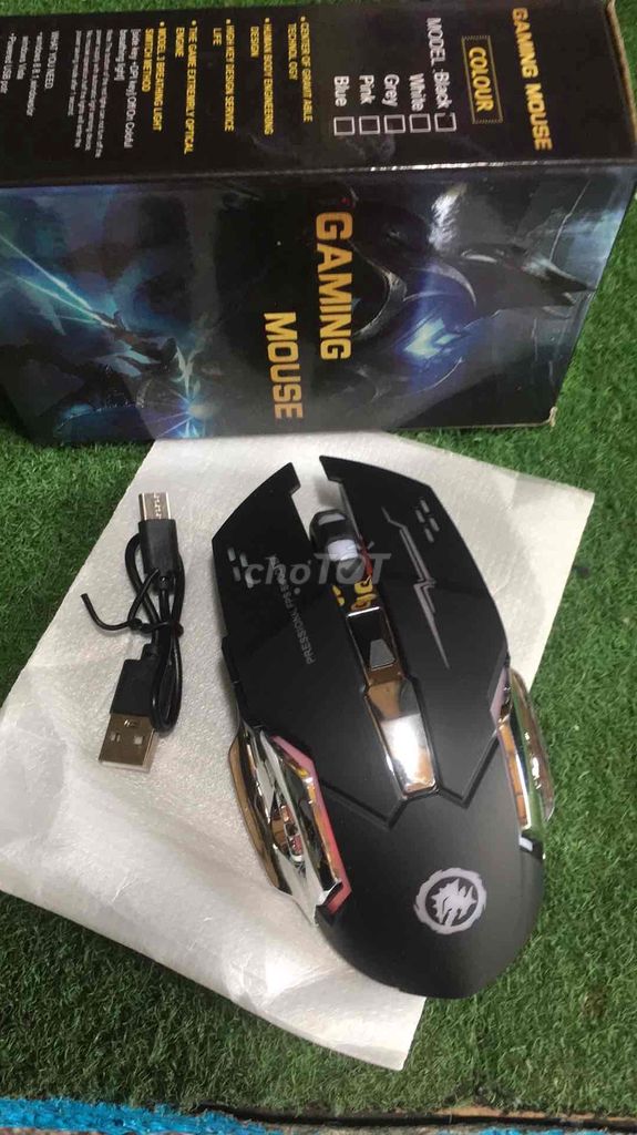 Chuột Game Không Dây Màu Đen Có Bluetooth. Mua bán Phụ kiện (Màn hình, Chuột...) tại Thành phố Thủ Đức Tp Hồ Chí Minh được đăng bởi Cũ Giá Rẻ hình 1