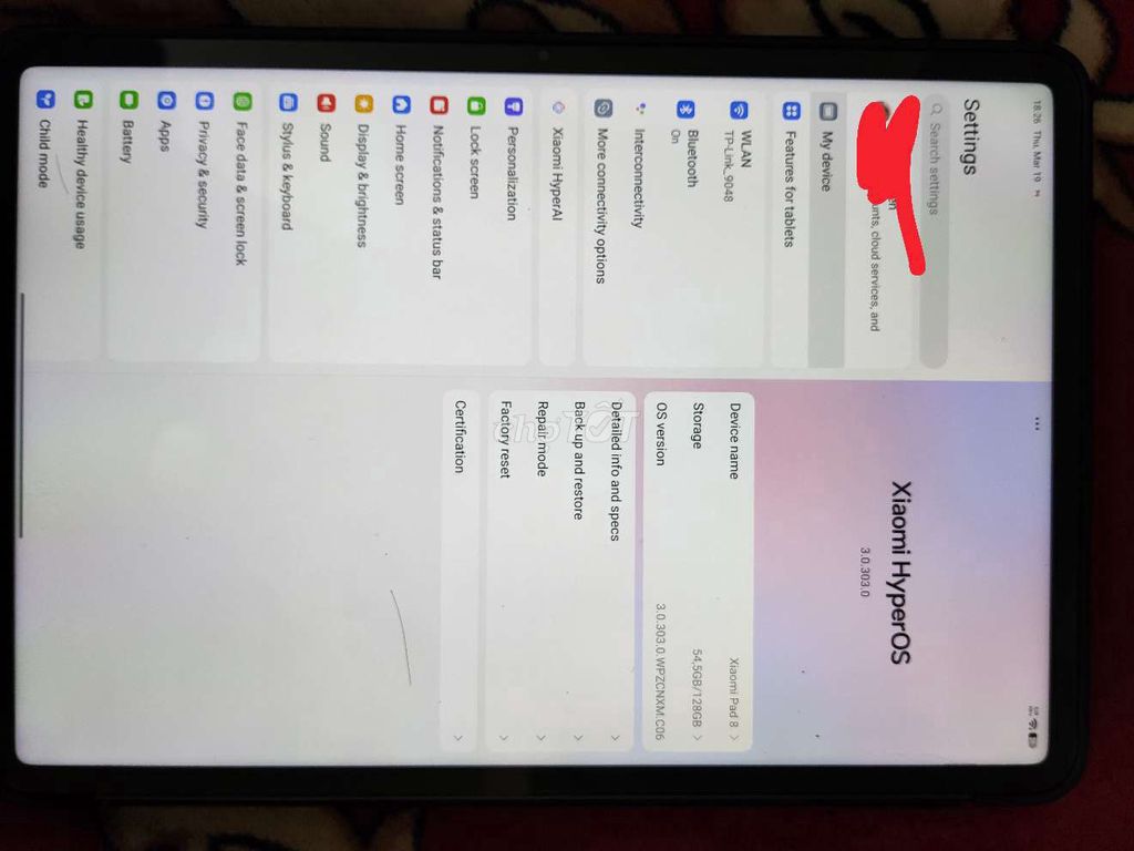 Xiaomi Pad 8 8GB/128GB 99%. Mua bán Máy tính bảng tại Quận Bắc Từ Liêm Hà Nội được đăng bởi Mtien hình 1
