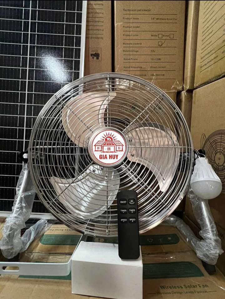 Quạt năng lượng mặt trời 12V-15Ah. Mua bán Quạt tại Huyện Vũ Thư Thái Bình được đăng bởi Tuấn Anh camera hình 1