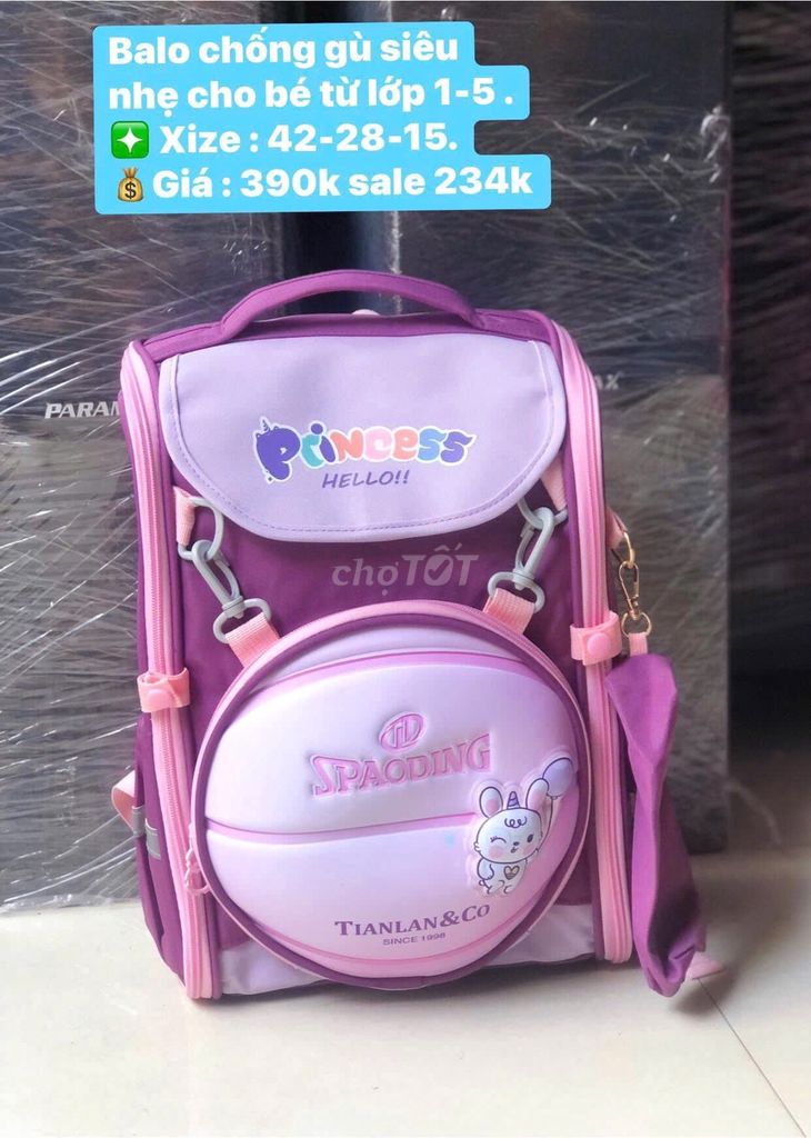 Balo Chống Gù Lớp 1-5 Giá Sale 234.000đ