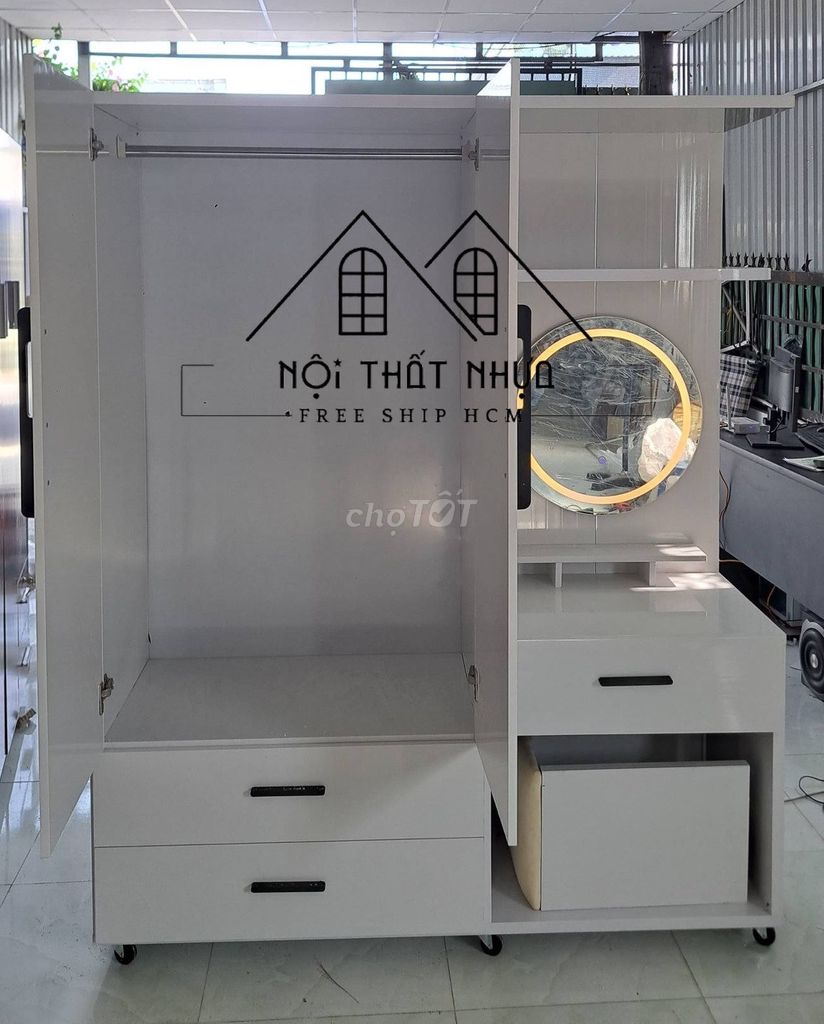 Tủ quần áo Nhựa Trắng Tủ quần áo+Tủ quần áo+. Mua bán Tủ, kệ gia đình tại Thành phố Thủ Đức Tp Hồ Chí Minh được đăng bởi Nội thất giá xưởng hình 1
