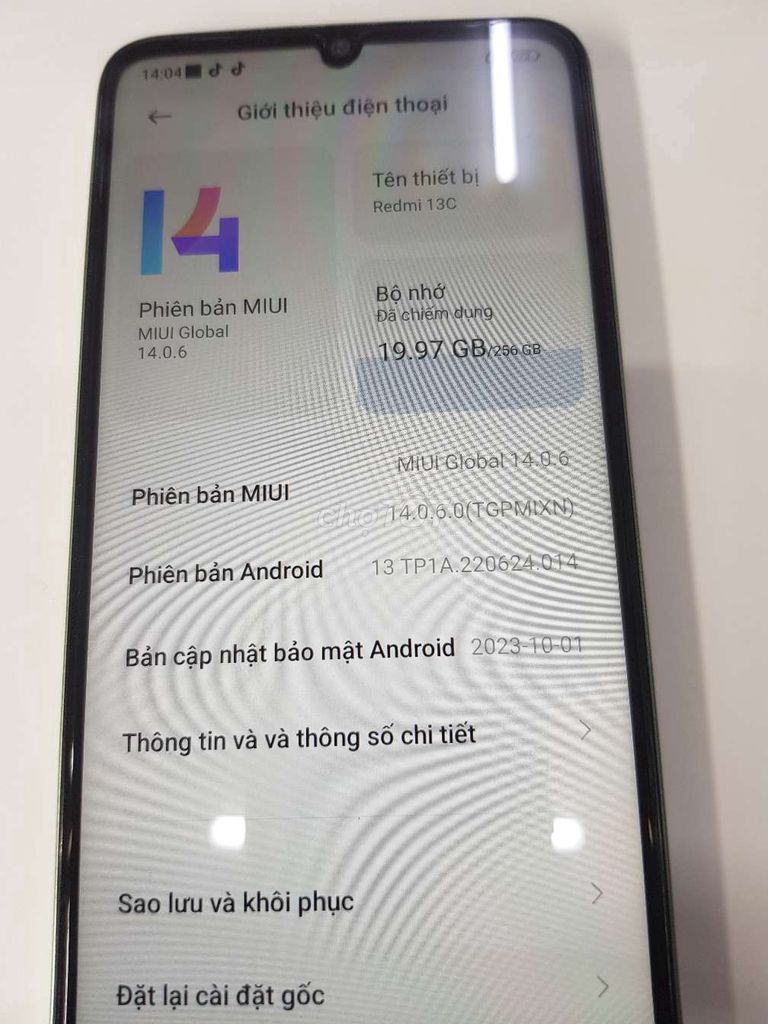 Xiaomi Redmi 13C 128GB Xanh nhạt. Mua bán Điện thoại tại Quận Cầu Giấy Hà Nội được đăng bởi hung hình 1