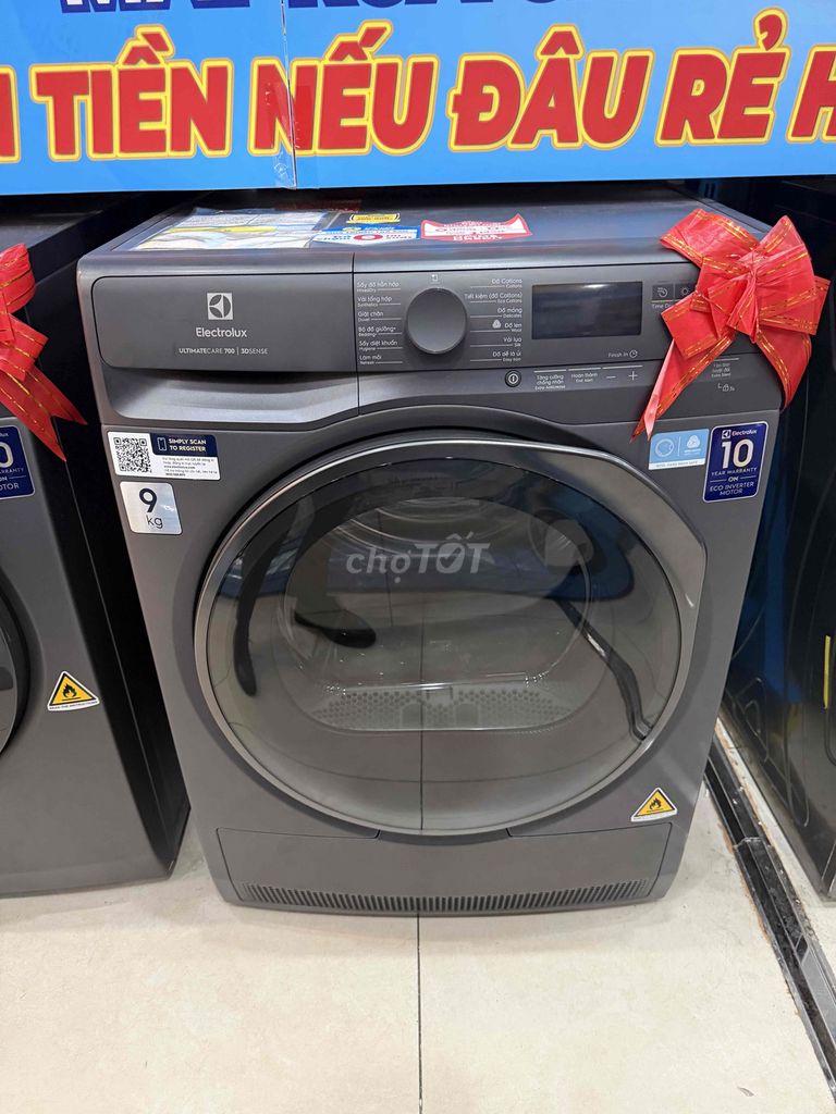 Máy sấy bơm nhiệt Electrolux EDH903R7SC 9kg Xám. Mua bán Máy giặt tại Quận Cẩm Lệ Đà Nẵng được đăng bởi Toàn hình 1