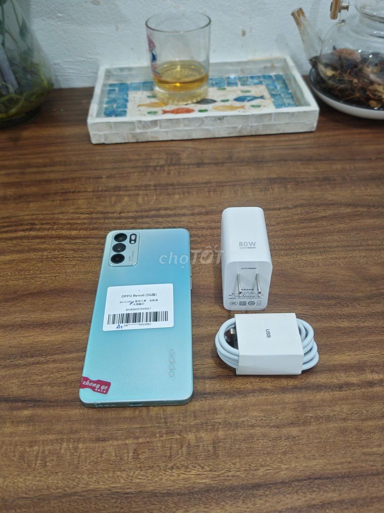 Oppo Reno 6 5G 8/128 Xanh sạc 80w có ship COD. Mua bán Điện thoại tại Quận Hoàng Mai Hà Nội được đăng bởi Trần Ngọc Hiếu hình 1