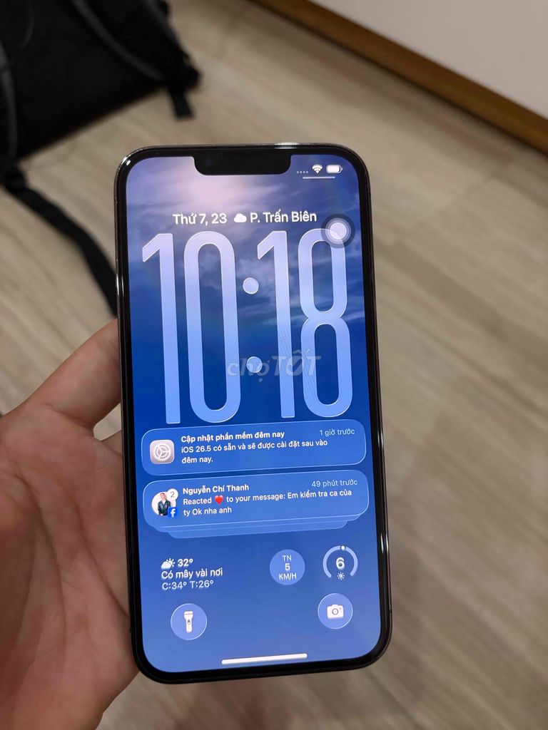 Apple iPhone 13 Pro 128GB Xám Đã sử dụng. Mua bán Điện thoại tại Thành phố Biên Hòa Đồng Nai được đăng bởi Bùi thị diễm châu hình 1