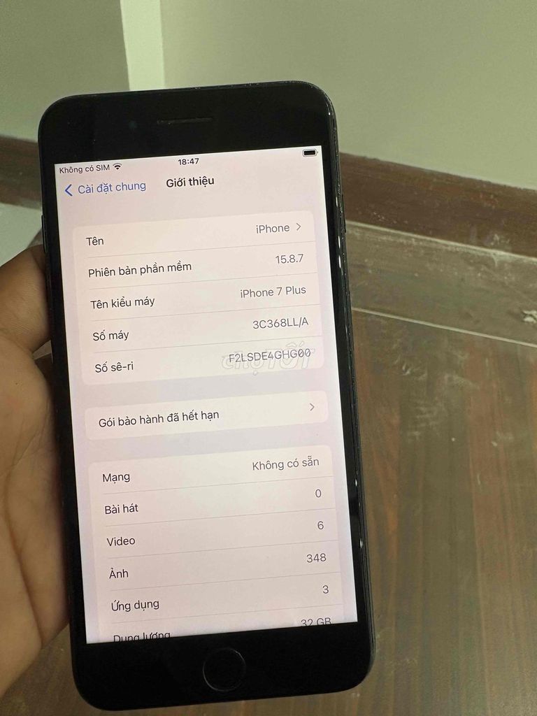 Apple iPhone 7 Plus 32GB Đen. Mua bán Điện thoại tại Quận Ngũ Hành Sơn Đà Nẵng được đăng bởi Minh Hiếu hình 1