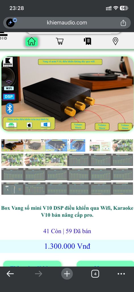 Vang số Khiêm Audio V10 DSP Đen. Mua bán Tivi, Âm thanh tại Quận Liên Chiểu Đà Nẵng được đăng bởi Trong nghia Duong hình 1