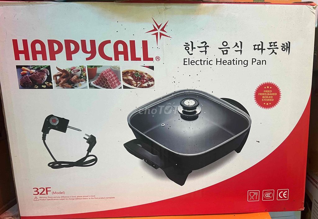 Chảo điện Happycall 32F chống dính. Mua bán Bếp, lò, đồ điện nhà bếp tại Quận Bình Thuỷ Cần Thơ được đăng bởi Hà Quang Thoại hình 1