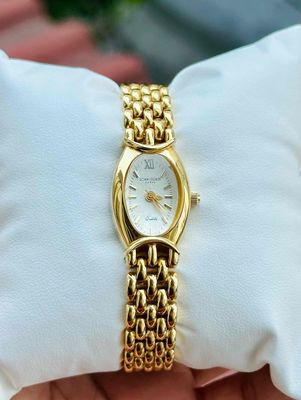 Đồng hồ nữ dạng lắc tay vàng chính hãng Pháp