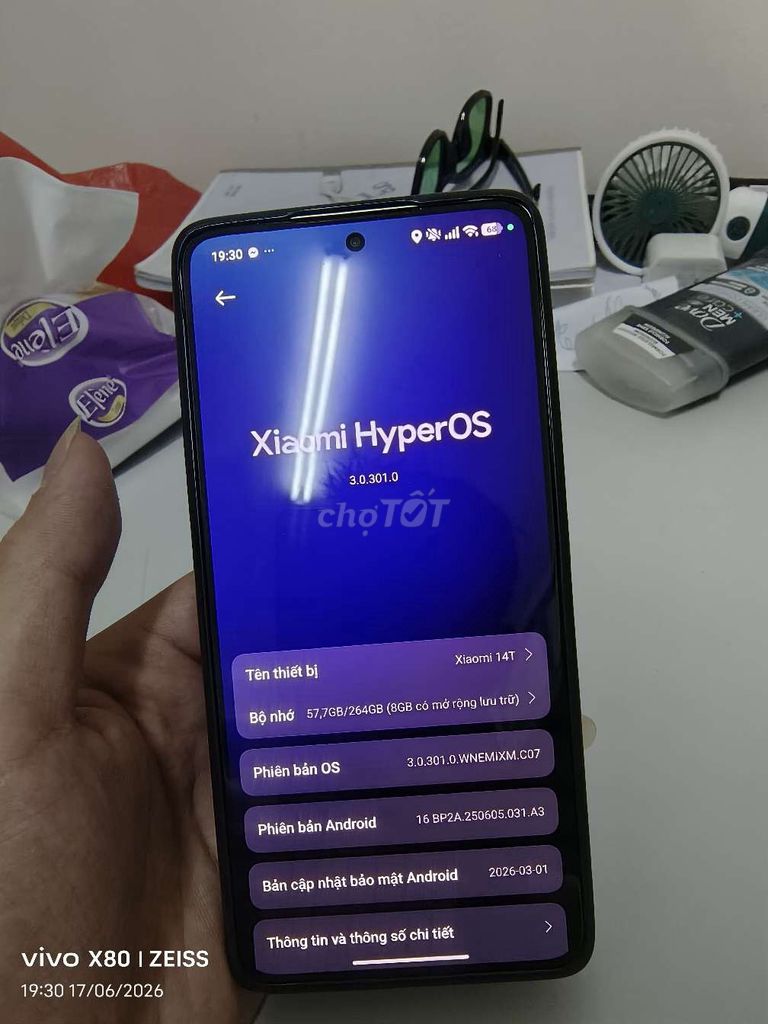 Xiaomi 14T 256GB Xám. Mua bán Điện thoại tại Quận Hoàng Mai Hà Nội được đăng bởi Minh Hoang hình 1