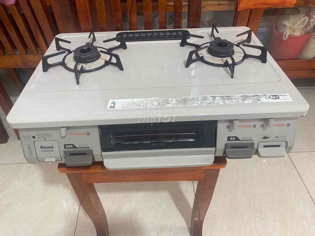 Bếp ga Rinnai KGM64BE Xám Rất mới. Mua bán Bếp, lò, đồ điện nhà bếp tại Huyện Châu Thành An Giang được đăng bởi Phuong ngo hình 1