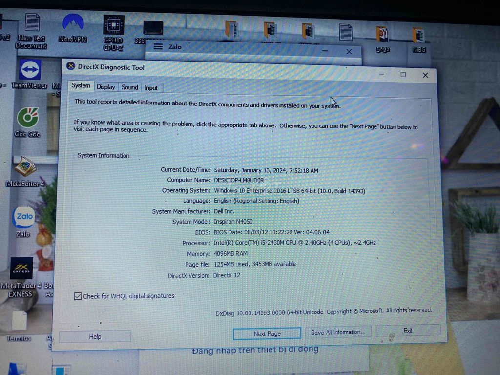 Laptop dell i5 gen 2