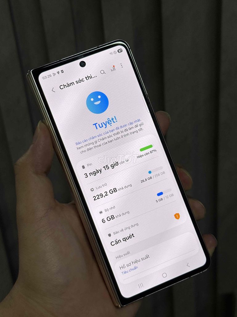 Samsung Z Fold 4 256GB Gold. Mua bán Điện thoại tại Quận Bình Thạnh Tp Hồ Chí Minh được đăng bởi Tuấn 5G Giá Sỉ Sam hình 1
