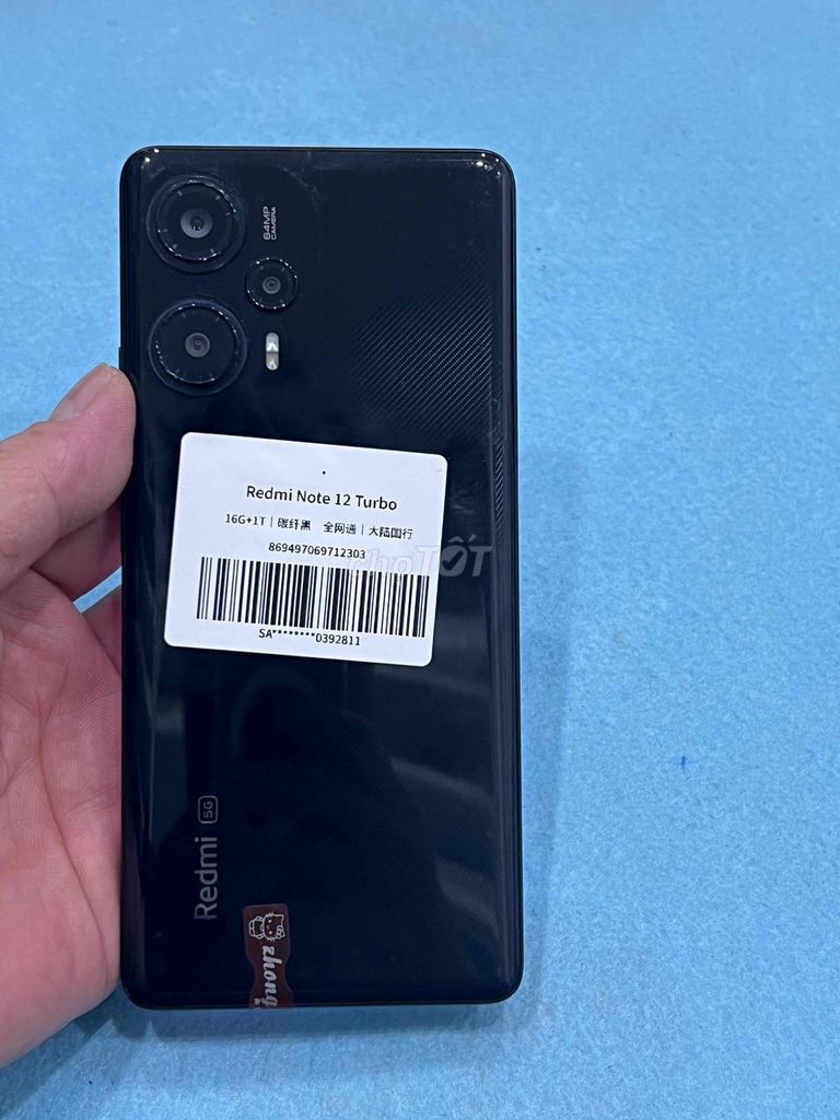 Xiaomi Redmi Note 12 Turbo 16GB/1T Đen. Mua bán Điện thoại tại Quận Hoàng Mai Hà Nội được đăng bởi Nguyennoi hình 1