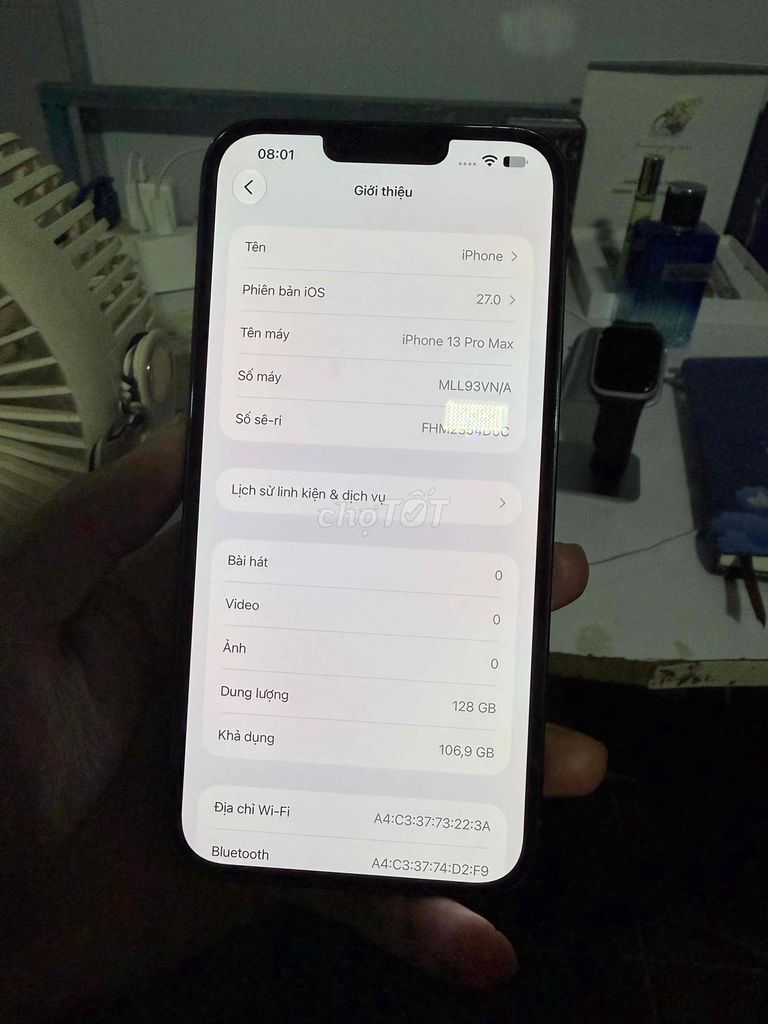 Apple iPhone 13 Pro Max 128GB VN/A Đã qua sử dụng. Mua bán Điện thoại tại Huyện Châu Thành An Giang được đăng bởi châu hình 1