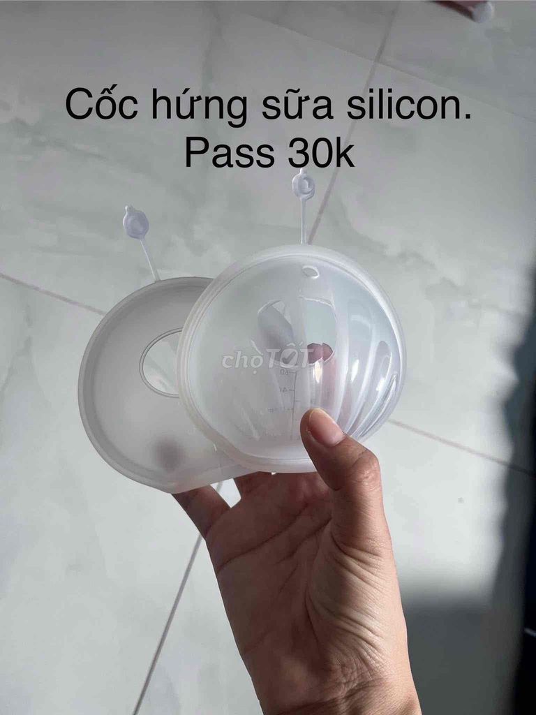 Cốc hứng sữa Silicon trong suốt đã dùng. Mua bán Mẹ và bé tại Huyện Nhà Bè Tp Hồ Chí Minh được đăng bởi Diễm Thu hình 1