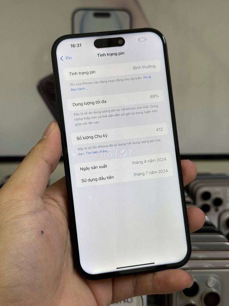 💎15 plus quốc tế 256gb thay màn , dùng ngon. Mua bán Điện thoại tại Quận Thanh Xuân Hà Nội được đăng bởi Thành Vũ Mobile hình 4