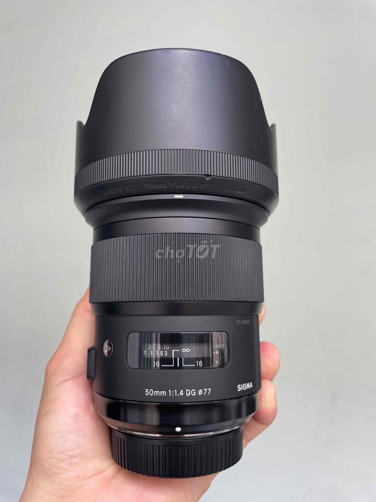 Ống kính Sigma 50mm f1.4 DG Nikon Đen. Mua bán Máy ảnh, Máy quay tại Quận 3 Tp Hồ Chí Minh được đăng bởi huonglan Nguyễn  hình 1