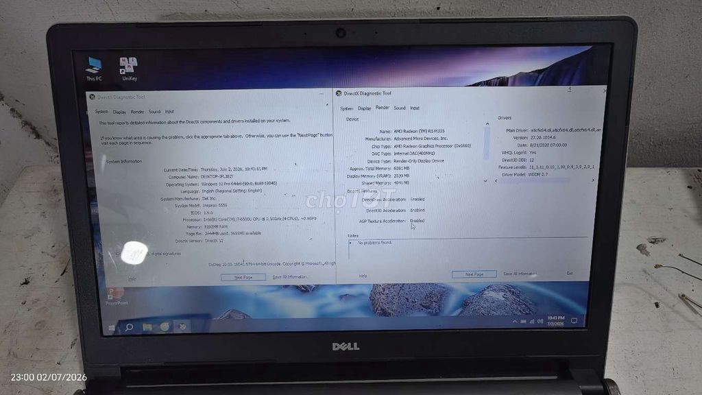 Dell Inspiron 5559 chơi game giá rẻ. Mua bán Laptop tại Quận Hai Bà Trưng Hà Nội được đăng bởi Cao Nguyen Van hình 1